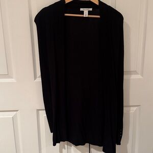 White House Black Market Black Cardigan Sweater